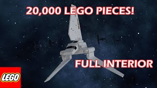 HUGE Lego Star Wars Tydirium Shuttle Moc with Full Interior and Motorized Functions [upl. by Harutek536]