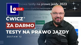 Ćwicz testy na prawo jazdy za DARMO Cz 12 [upl. by Mureil]