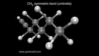 All CH3 vibrational modes of 1heptyne [upl. by Chance]