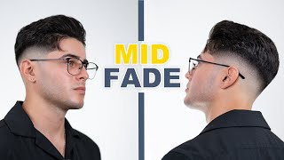 PERFECT MID SKIN FADE HAIRCUT TUTORIAL [upl. by Saxet825]