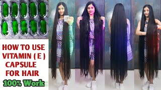 Vitamin E Capsule Benefits For LONG HAIR 🤫🔥 How To Use Vitamin E Capsule for HAIR GROWTH amp SKIN [upl. by Brodsky569]