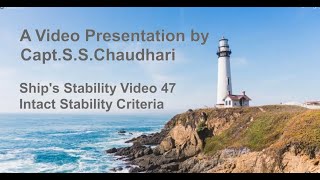 Ships Stability Video 47  Intact Stability Criteria [upl. by Reisch]