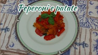 Peperoni e patate in padella [upl. by Aniuqahs]