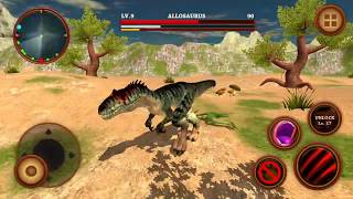 Jogo de Dinossauro Controlando um Alossauro  Allosaurus Simulator  Dinosaur Survival Battle 3D [upl. by Asiluy]