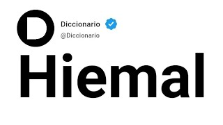 Hiemal Significado En Español [upl. by Polivy]