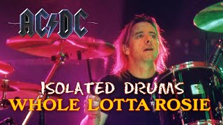 ACDC  WHOLE LOTTA ROSIE DRUMLINE ONLY ALBUM VERSION [upl. by Retsel541]