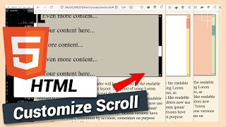 How to Customize Scrollbar  HTML and CSS Tutorial [upl. by Augusta280]