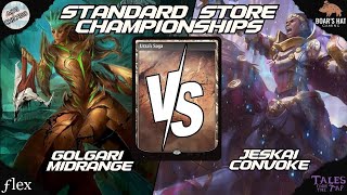 Golgari Midrange VS Jeskai Convoke MTG Standard [upl. by Anilorak]