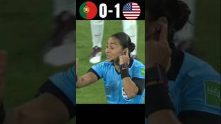 Portugal vs USA Womens Highlight Exciting football cr7 gaol foodballmatch [upl. by Adalheid]