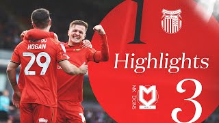 Grimsby Town v MK Dons Highlights [upl. by Zippel]