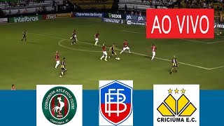 CONCORDIA X CRICIUMA AO VIVO COM IMAGEM I CAMPEONATO CRICIUMA 2024 ASSISTA HOJE [upl. by Shara]