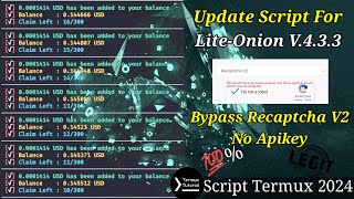 Banjir TON LTC TRX  Script Termux Auto Bypass Recaptcha V2 No Apikey  💯 Legit amp Instan Withdraw [upl. by Chem]