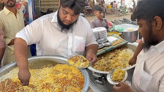 Famous Khatri Biryani  Nonstop Street Fresh Masala Beef Biryani  Pakistani Street Food Beef Pulao [upl. by Ahsimek878]