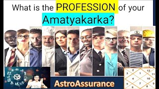 CAREERS linked to Amatyakaraka  How your Amatyakaraka influences your profession choice [upl. by Etteniuqna]