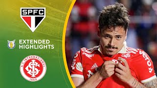 São Paulo vs Internacional Extended Highlights  Brasilerao Série A  CBS Sports Golazo [upl. by Ecnerwal374]