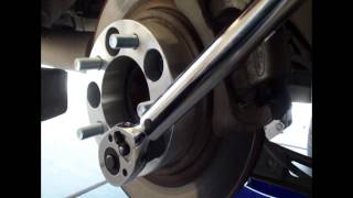 Two inch Wheel Spacers Installation 20052008 Mustang V6 [upl. by Nevad]