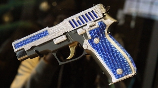 WORLDS MOST EXPENSIVE GUN 1000000 DIAMOND PISTOL [upl. by Aihsela]