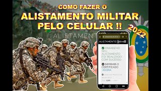 ALISTAMENTO MILITAR 2023 COMO FAZER O ALISTAMENTO MILITAR PELO CELULAR [upl. by Deb]