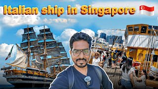 Exploring the MASSIVE Amerigo Vespucci Ship in Singapore cruisevlog vasanthexplores [upl. by Aielam542]