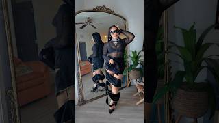 I never wear all black but… allblack bridalshower fashionblogger grwm [upl. by Pastelki]