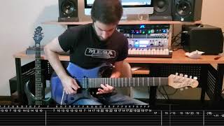 Dream Theater  Answering the Call Guitar Cover  Lead Guitar TAB [upl. by Helali]