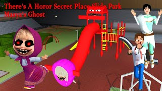 Theres A Horor Secret Place Masyas Ghost in childrens slide Yuta Run ‼️ SAKURA SCHOOL SIMULATOR [upl. by Dnilasor]