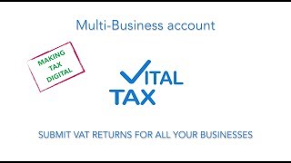 Watch how to use VitalTax multibusiness account [upl. by Nilat]