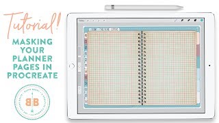 Masking Your Digital Planner Pages in Procreate [upl. by Hodges]