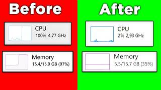 How To Fix High RamMemoryCPUDisk Usage On Windows 1110 2024  Complete Tutorial [upl. by Legge406]