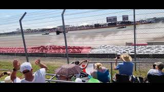 Max Verstappen crash 1st lap British GP [upl. by Annauqaj]