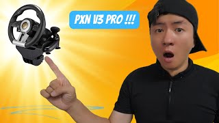 PXN V3 PRO STEERING WHEEL REVIEW [upl. by Repohtsirhc280]