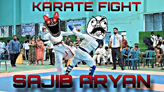 karate fight competition  Sajib Aryan  martialarts karatecompetition karate karatetournament [upl. by Anayia43]