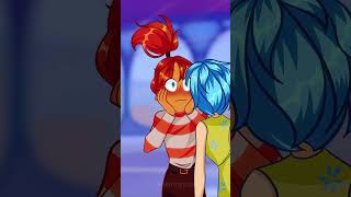 Anxiety KISS Joy 😘 Inside out 2 Animation shorts animation memes [upl. by Darsie]