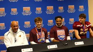 2023 NCHSAA Football 3A Championship Post Game Presser [upl. by Aisatsan]