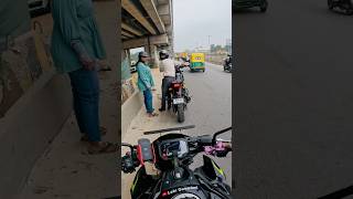 No petrol on roadakka you’re a celebrity 😂🙏🏻 bengaluru lekigoswami z900 [upl. by Ahsinod617]