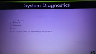 System Diagnostics problem  system diagnostics hp laptop [upl. by Nyrrad]