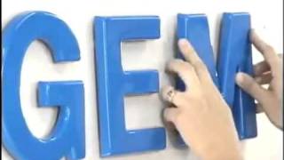 Installing Combination Mounted Sign Letters [upl. by Adnohryt]