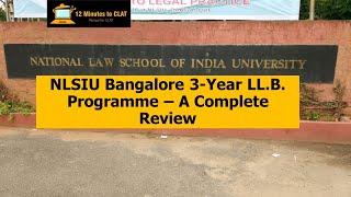 NLSIU Bangalore 3Year LLB Course I Complete Analysis I Keshav Malpani [upl. by Fredric]