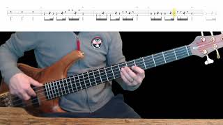 Rainbow  Gates Of Babylon Bass Cover with Playalong Tabs in Video [upl. by Skantze]