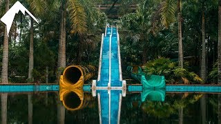 SLIDING DOWN ABANDONED WATER SLIDES  HUE VIETNAM [upl. by Roberto]