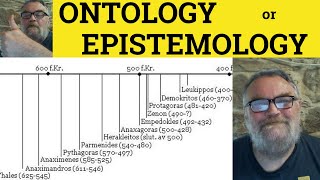 🔵 Ontology vs Epistemology  Ontology Meaning  Epistemology Examples  Ontology Defined Philosophy [upl. by Ylrebmic]