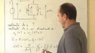 électrocinétique  régime transitoire  circuit RL  détermination de it0 [upl. by Horst]