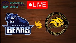 🔴 Live Bakken Bears vs Peja  Basketball Champions League 20232024  Live Play by Play Scoreboard [upl. by Eiggam]