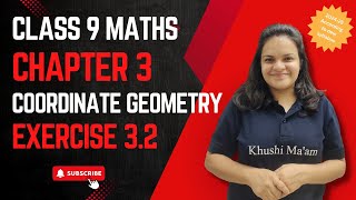 Class9th Maths Ch 3 Ex  32 Coordinate Geometry class9maths coordinategeometry khushimaam [upl. by Donelle]