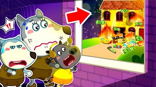 Oh No Bufos House is Burning Series Learns Safety Rules With Mommy Wolf  Cartoons for Kids [upl. by Zanlog]