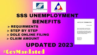 SSS Unemployment Benefits  2023 UPDATE  Online Transaction [upl. by Ling]