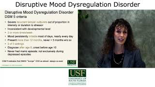 Webinar  Disruptive Mood Dysregulation Disorder DMDD Background amp Treatment Saundra Stock MD [upl. by Cirdek747]