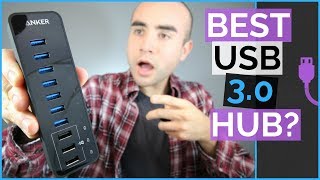 Best USB 30 Hub  Anker USB 30 Hub Review 10 Port [upl. by Goth]