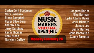 Music Makers Virtual Open Mic 22624 [upl. by Pascha]