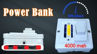 DIY Power Bank Make Your Own Portable Charger at Home  Best power bank  Ultra Fast Charging [upl. by Endys]